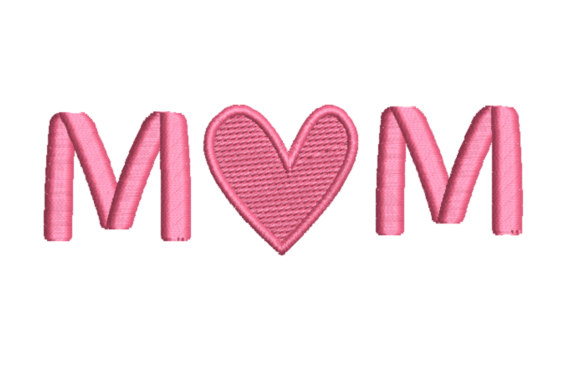 Evaluating the Mom with Heart Embroidery Design for Etsy