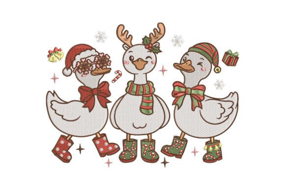Review: Christmas Goose Trio Embroidery for Merch
