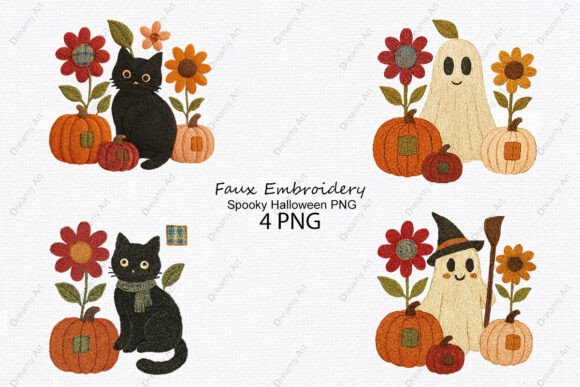 Review: Faux Embroidery Spooky Halloween PNG