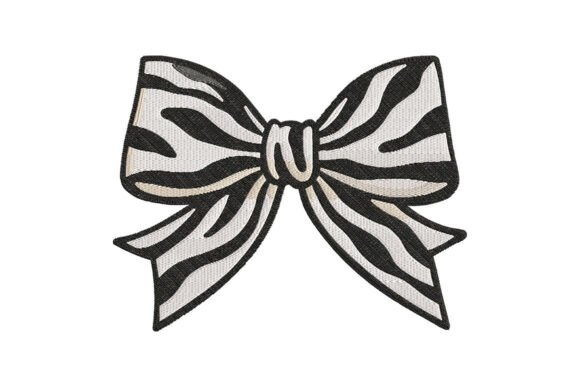 Review: Zebra Print Bow Embroidery Design for Makers