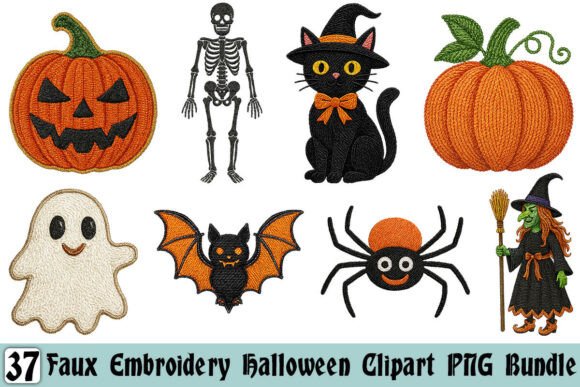 Reviewing Faux Embroidery Halloween Clipart PNG