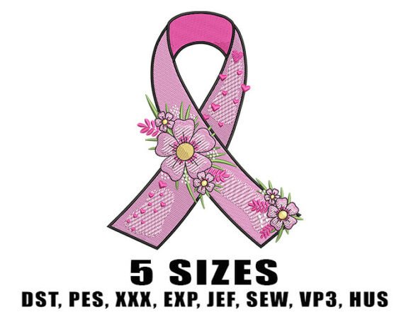 Reviewing Floral Pink Ribbon Embroidery Design for Business