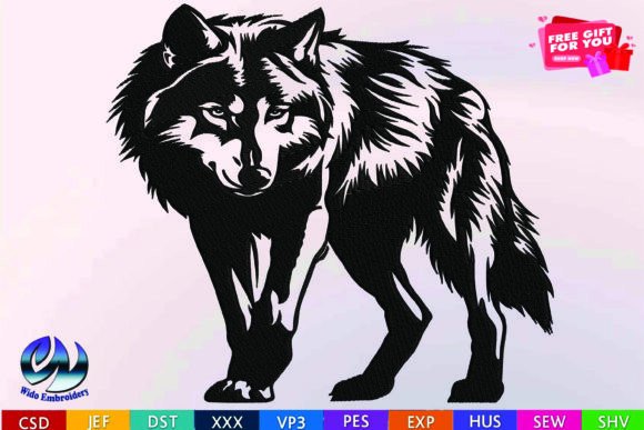 Reviewing the Bold Wolf Embroidery Design