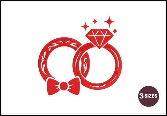 Reviewing the Wedding Rings Embroidery Design for Real Projects